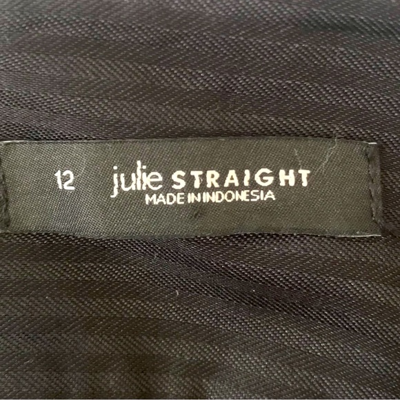 ANN TAYLOR LOFT Julie Straight Leg Pants. Black. Size 12. VGUC. - Picture 3 of 7